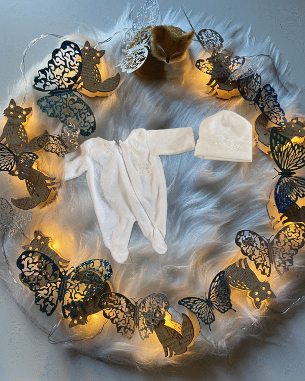 🕊️Pyjama d’adieu “Ailes du Cœur” – Création unique Coeur d’ELdothao